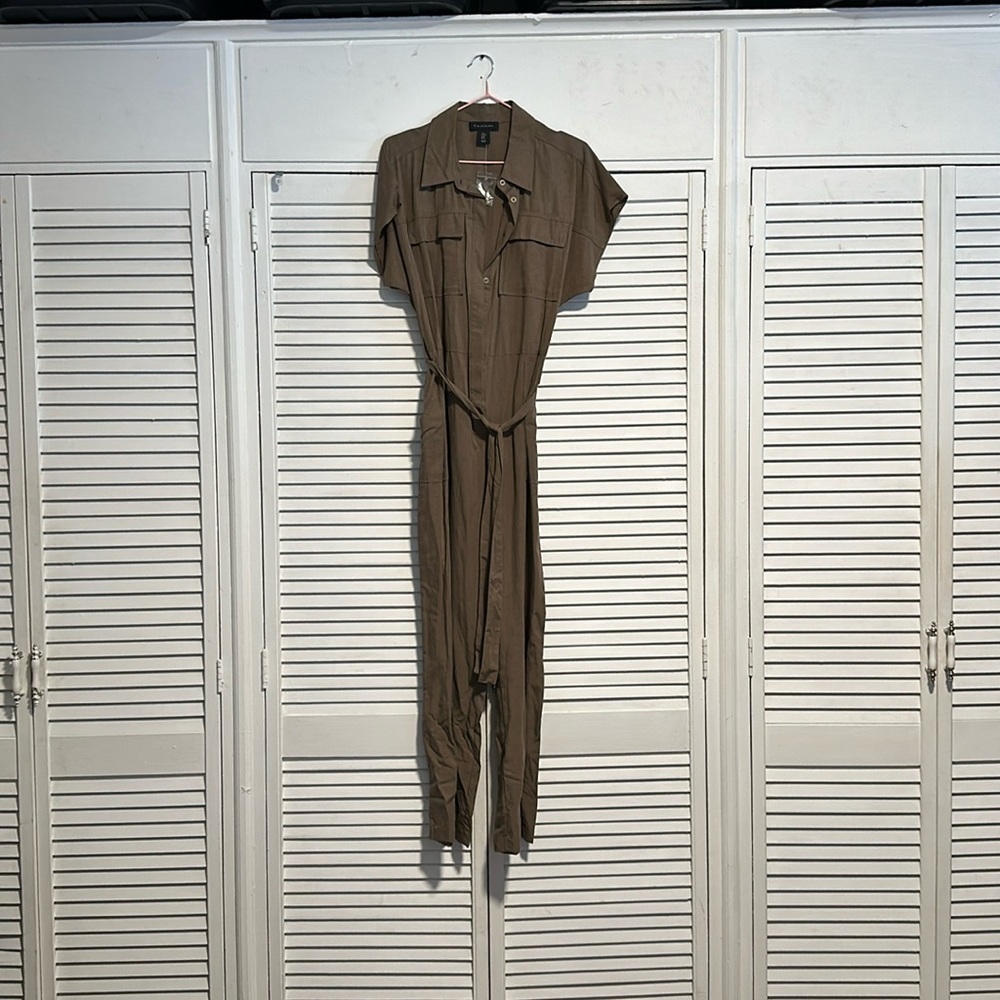Tahari Jumpsuit in Army Green